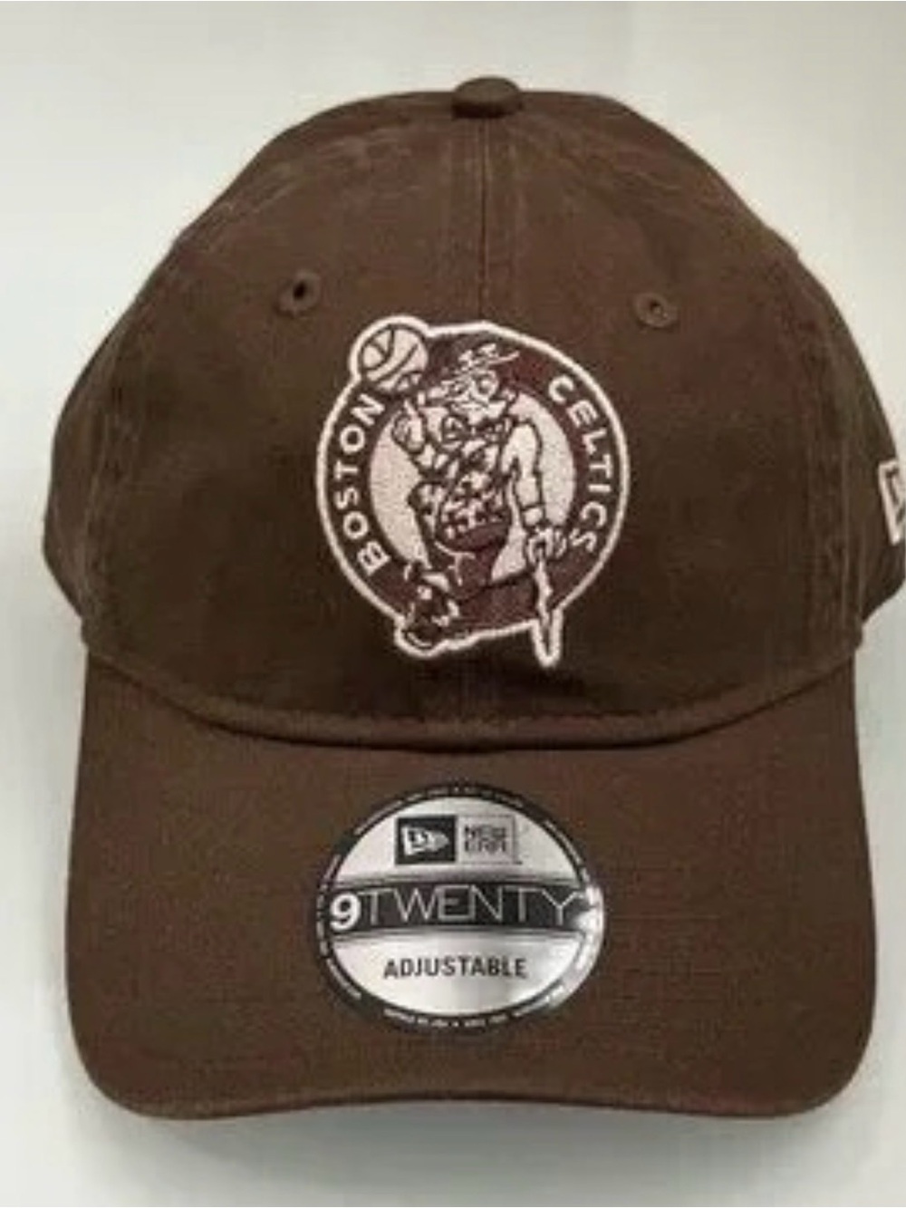 New Era Boston Celtics 9TWENTY Tonal Walnut Brown Strapback Adjustable Hat NWT